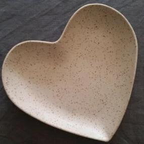 Heart Plate - Speckled