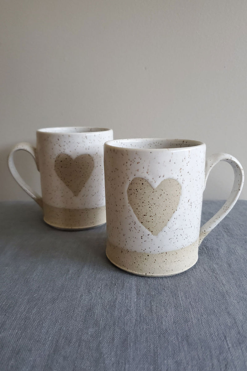 Valentines Mug Handmade Pottery