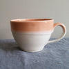 Latte Mug in Coral Glaze by Muddy Marvels Handmade Pottery Squamish