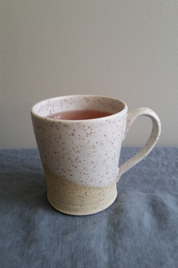 Speckled pottery mug by Muddy Marvels Handmade Pottery Squamish