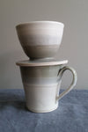Pour Over in Shadow Gray Glaze by Muddy Marvels Handmade Pottery