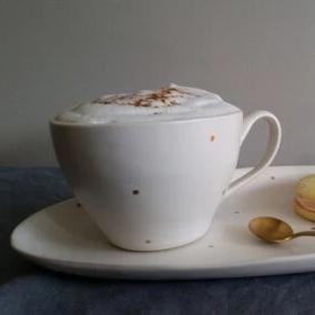 Latte mug - Gold Dot